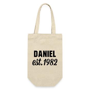 Daniel est 1982 - Geschenkbeutel für Flaschen - Natur - Vorne