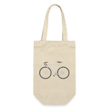 Minimal Bicycle Silhouette Graphic - Gift Bag for Bottles - nature - Front