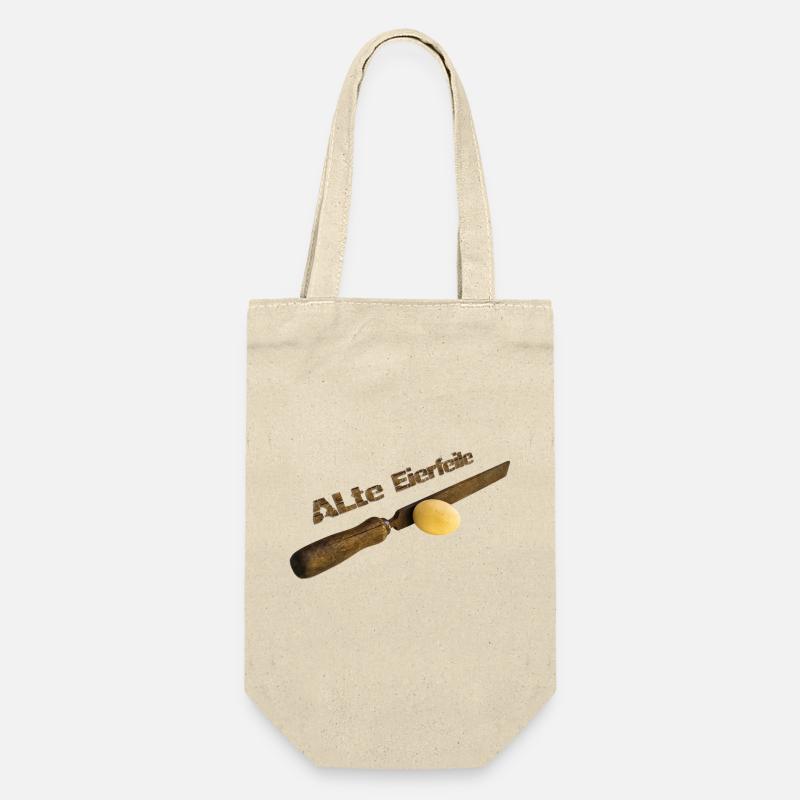 Alte Eierfeile - Geschenkbeutel für Flaschen - Natur