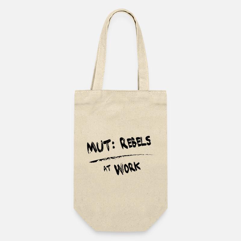MUT Rebels schwarz - Geschenkbeutel für Flaschen - Natur