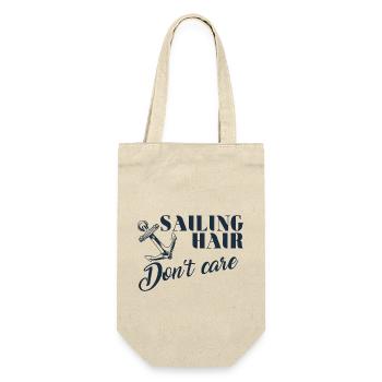 Sail hair but no matter funny sailor design - Gift Bag for Bottles - nature - Front