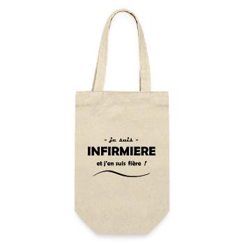 je suis infirmière - Sac à bouteille - nature - Devant