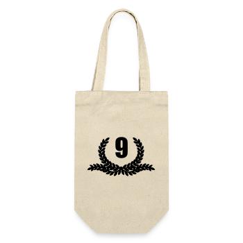 Lauwerkrans 09 YEARS - Gift Bag for Bottles - nature - Front