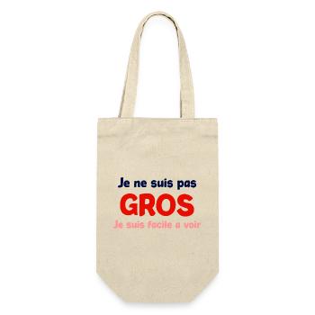 Je ne suis pas gros humour - Sac à bouteille - nature - Devant
