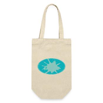 Oval Flash Background schmutzing - Gift Bag for Bottles - nature - Front