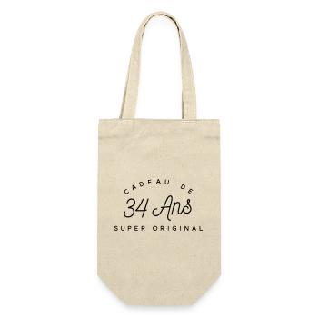 Cadeau 34 ans - Sac à bouteille - nature - Devant
