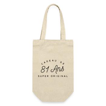 Cadeau 81 ans  - Sac à bouteille - nature - Devant