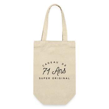 Cadeau 71 ans   - Sac à bouteille - nature - Devant