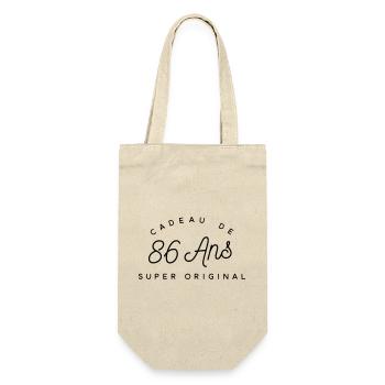 Cadeau 86 ans   - Sac à bouteille - nature - Devant