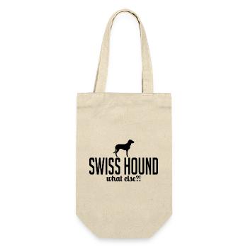 Swiss Hound what else Hunde Spruch Wilsigns - Gift Bag for Bottles - nature - Front