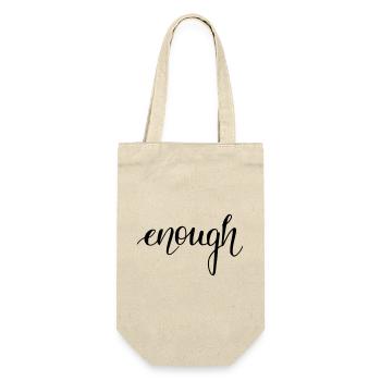 enough - Geschenkbeutel für Flaschen - Natur - Vorne