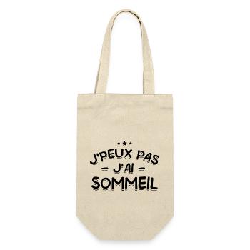 J'Peux Pas ! J'Ai Sommeil 😴 - Sac à bouteille - nature - Devant