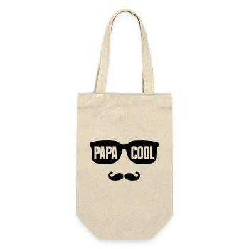 Minimalist Dad Gift: 'Cool Daddy' - Gift Bag for Bottles - nature - Front