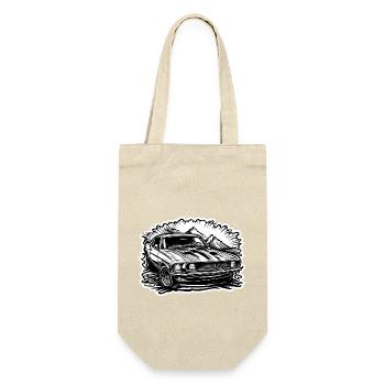 Voiture / Véhicule / Voiture de tourisme / Mobile / Ancienne / Conduite - Sac à bouteille - nature - Devant