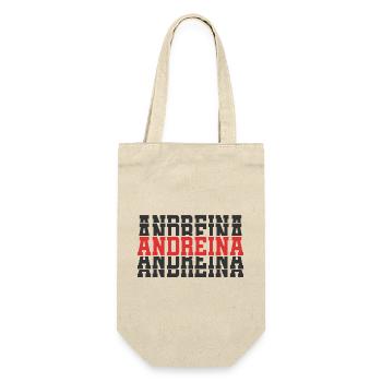 Andreina t-shirt t-shirt gift stacked text - Gift Bag for Bottles - nature - Front