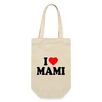 I love mami - Gift Bag for Bottles - nature - Front