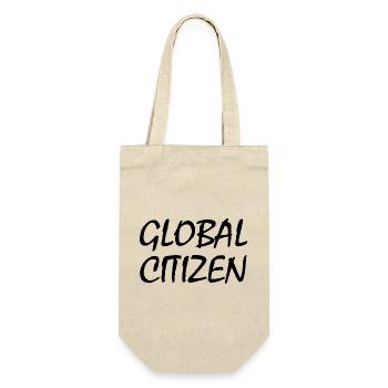 global citizen - Geschenkbeutel für Flaschen - Natur - Vorne