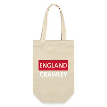 EnglandCrawley Motto Vintage Design - Gift Bag for Bottles - nature - Front