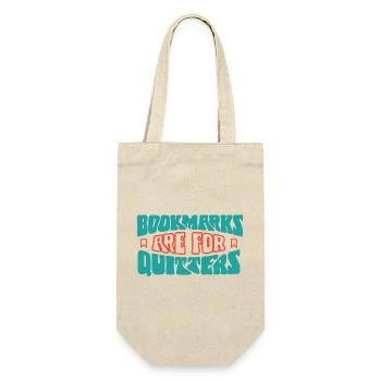 Bookmarks Are for Quitters - Gift Bag for Bottles - nature - Front