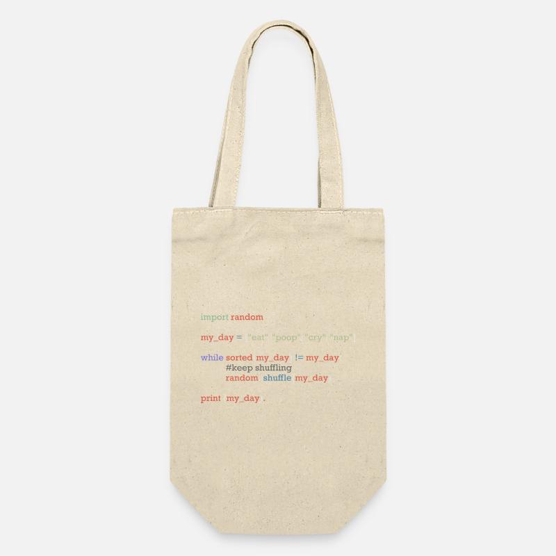 Drôle de code python sur la vie quotidienne, bébé - Sac à bouteille - nature
