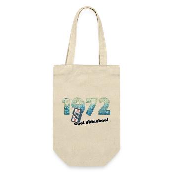 1972 Vintage Retro – Cassette – Cool Olds - Gift Bag for Bottles - nature - Front