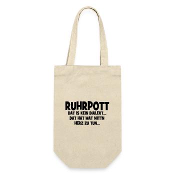 Ruhrpott - Dat hat wat mittn Herz zu tun - Geschenkbeutel für Flaschen - Natur - Vorne