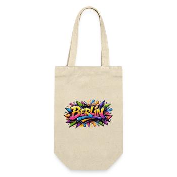 Berlin Graffiti lettering with colorful color effects - Gift Bag for Bottles - nature - Front