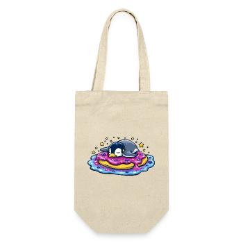Pingouin endormi sur un donut - Sac à bouteille - nature - Devant