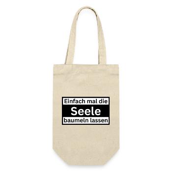 Einfach_mal_die_Selle_baumeln - Geschenkbeutel für Flaschen - Natur - Vorne