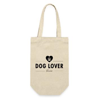 Dog Lover (Black) - Gift Bag for Bottles - nature - Front