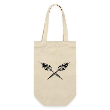 Dart Flame Darts Symbol - Gift Bag for Bottles - nature - Front