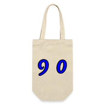 90. 90 YEARS. 90th ANNIVERSARY. 90 YEARS ANNIVERSARY. - Gift Bag for Bottles - nature - Front
