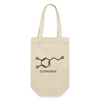Dopamine Molecule Minimalist Science Design - Gift Bag for Bottles - nature - Front
