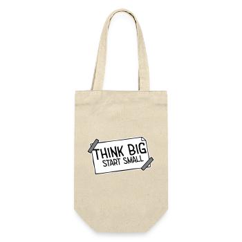 Pensez Grand, Commence, Petit, Motivation, Mentalité, Évolution. - Sac à bouteille - nature - Devant