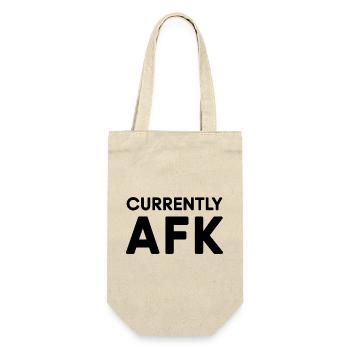 Currently AFK Funny Gamer Quote - Gift Bag for Bottles - nature - Front