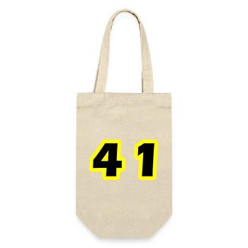 41 Number symbol - Gift Bag for Bottles - nature - Front