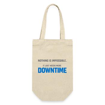 Nothing is impossible – More downtime - Gift Bag for Bottles - nature - Front