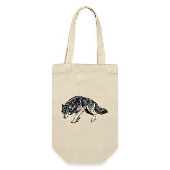 Wolf Illustration - Gift Bag for Bottles - nature - Front