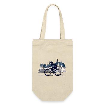 Cyclist - Gift Bag for Bottles - nature - Front