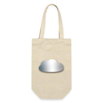 Silberne Wolke Gradient - Geschenkbeutel für Flaschen - Natur - Vorne