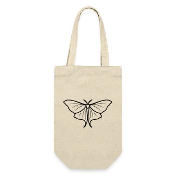 Moon Butterfly - Geschenkbeutel für Flaschen - Natur - Vorne