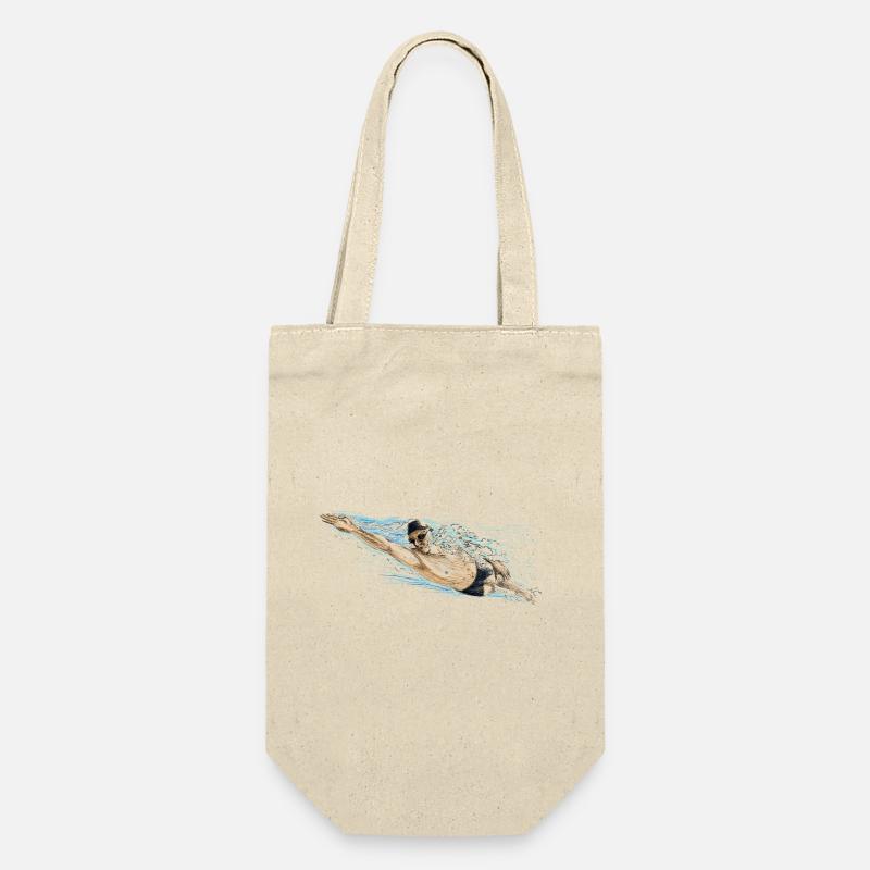 Swimmer - Gift Bag for Bottles - nature