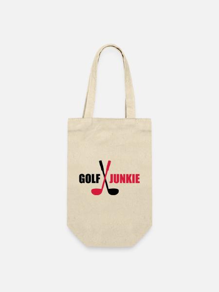 golf - Geschenkbeutel für Flaschen - Natur