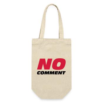 No Comment - Geschenkbeutel für Flaschen - Natur - Vorne