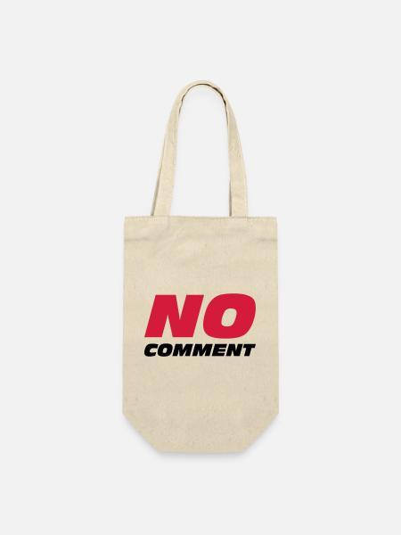 No Comment - Geschenkbeutel für Flaschen - Natur