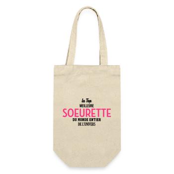 Soeur / Soeurette / Sœur / Sœurette / Bébé - Gift Bag for Bottles - nature - Front