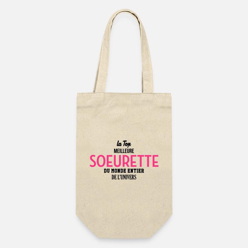Soeur Soeurette Frère Naissance Bébé Sœur - Sac à bouteille - nature
