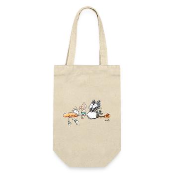 Stork brings Baby happiness - Gift Bag for Bottles - nature - Front