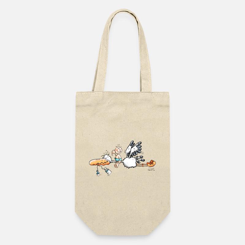 Cigogne apporte bébé - Sac à bouteille - nature