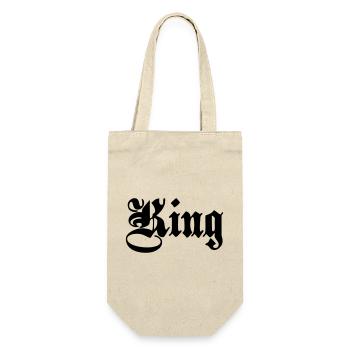 King 5. - Gift Bag for Bottles - nature - Front
